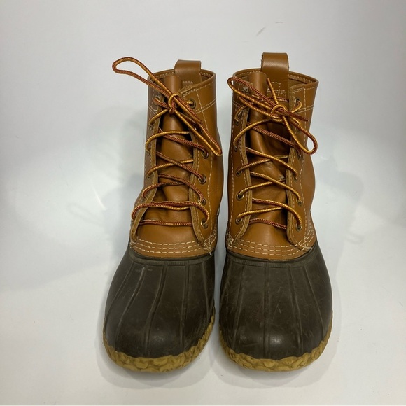 L.L. Bean “Bean Boots” tan brown waterproof duck boots women’s size 9 - Picture 2 of 7